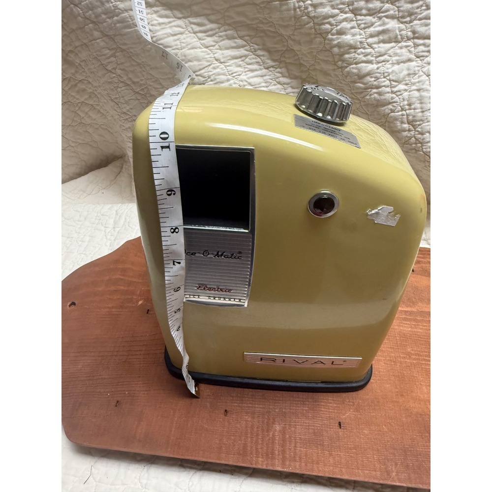 Vintage Rival Ice-O-Matic Electric Ice Crusher Harvest Gold Mid Century Modern - Picture 2 of 7